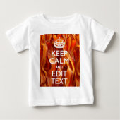T-shirt Pour Bébé Personnalisez ceci avec Keep Calm et Sizzling Baco (Devant)