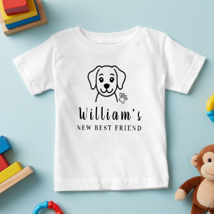 T-shirt Pour Bébé Personnalisez les meilleurs amis d'animaux de comp