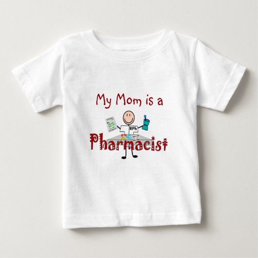 T-shirt Pour Bébé Personne de bâton de pharmacien--Cadeaux (Devant)