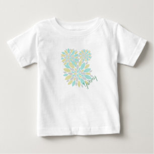 T-shirt Pour Bébé Pétales de fleurs de couleur pastel magique