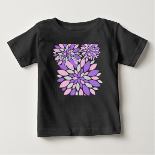 T-shirt Pour Bébé Pétales Magiques Fleurs violettes