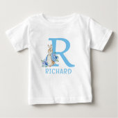 T-shirt Pour Bébé Peter Rabbit Bébé Garçon Monogramme Nom Baby T-shi (Devant)