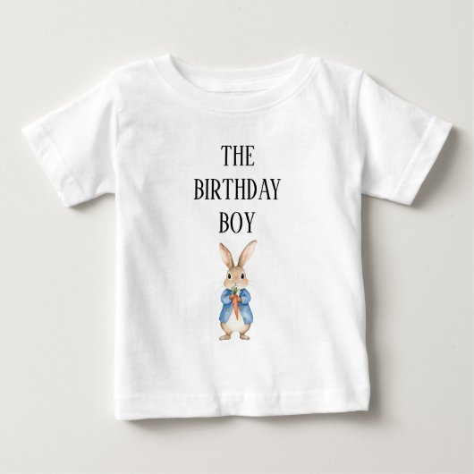T-shirt Pour Bébé Peter Rabbit Toddler Fête Anniversaire Garçon (Devant)