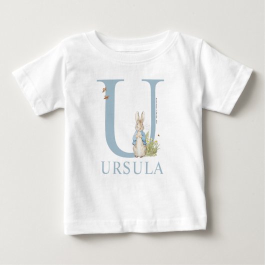 T-shirt Pour Bébé Peter Rabbit | U est pour (Devant)
