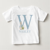 T-shirt Pour Bébé Peter Rabbit | W est pour (Devant)
