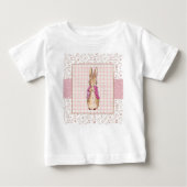 T-shirt Pour Bébé Peter the Rabbit Check & Floral pattern (Devant)