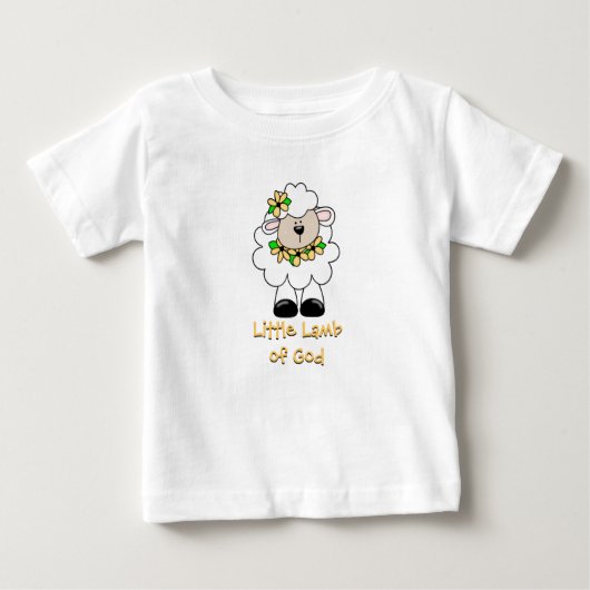 T-shirt Pour Bébé Petit agneau de Dieu (Devant)