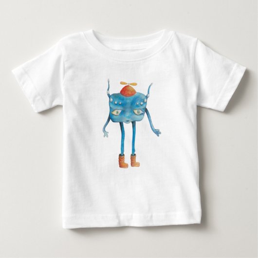 T-shirt Pour Bébé Petit Alien Pi (Devant)