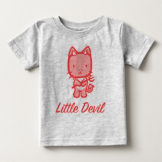 T-shirt Pour Bébé "Petit Ange... Petit Diable" (Devant)