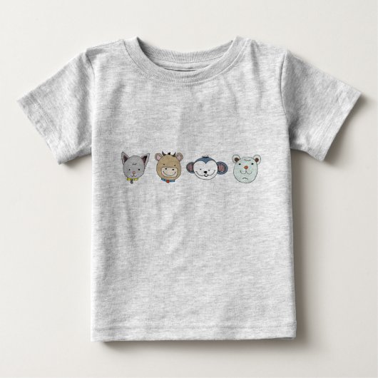 T-shirt Pour Bébé petit animal (Devant)