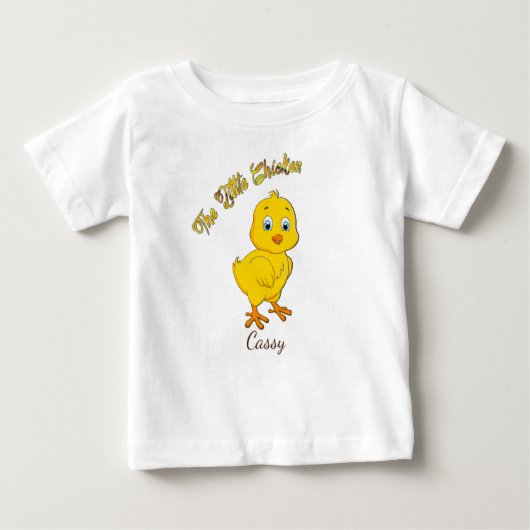 T-shirt Pour Bébé Petit Bébé Poulet (Devant)
