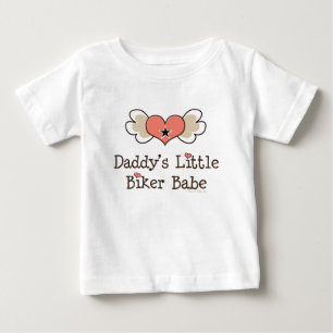 T-shirt Pour Bébé Petit Biker de papa Babe Baby Girl Tee