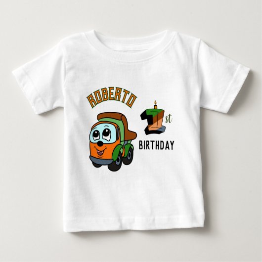 T-shirt Pour Bébé Petit camion (Devant)
