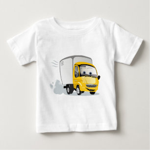 T-shirt Pour Bébé Petit Camion Cartoon Jaune pour enfants !