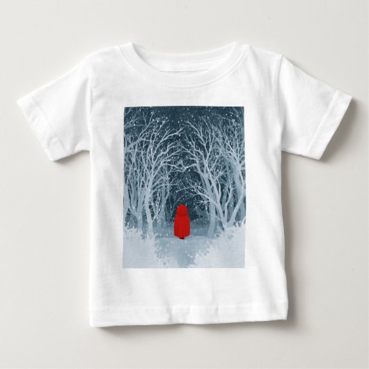 T-shirt Pour Bébé Petit Chaperon Rouge (Devant)