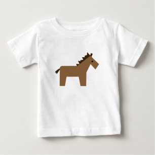T-shirt Pour Bébé Petit cheval