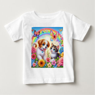 T-shirt Pour Bébé Petit chiot/chiot/chaton