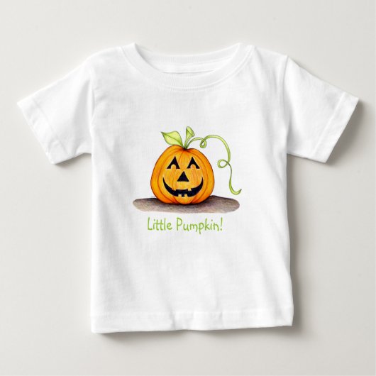 T-shirt Pour Bébé Petit Citrouille ! (Devant)