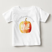 T-shirt Pour Bébé Petit Citrouille 1er anniversaire (Devant)