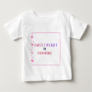 T-shirt Pour Bébé Petit cœur en formation