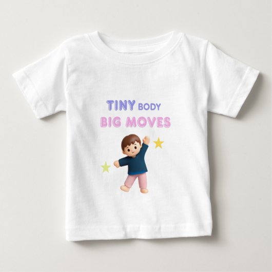 T-shirt Pour Bébé Petit corps Grands mouvements (Devant)