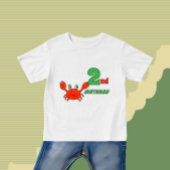 T-shirt Pour Bébé Petit crabe