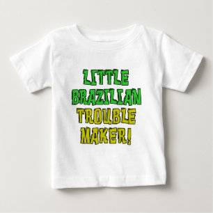 T-shirt Pour Bébé Petit créateur de problèmes brésilien