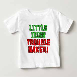 T-shirt Pour Bébé Petit créateur de problèmes irlandais