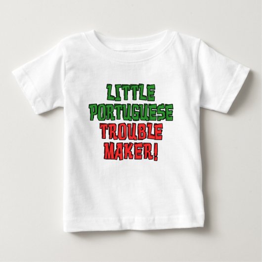T-shirt Pour Bébé Petit créateur de problèmes portugais (Devant)