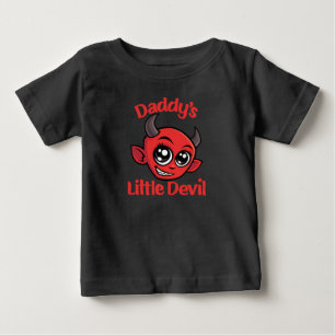 T-shirt Pour Bébé Petit Daddy's Little Devil Design