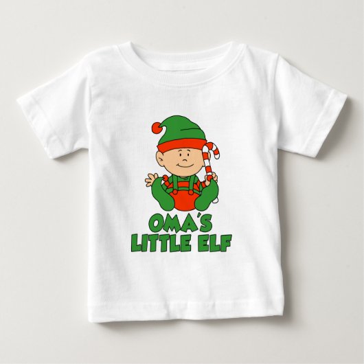 T-shirt Pour Bébé Petit Elf d'Oma (Devant)