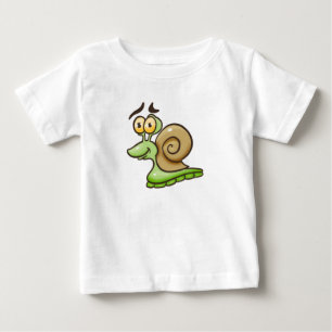 T-shirt Pour Bébé Petit escargot de dessin