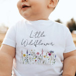 T-shirt Pour Bébé Petit Fleur sauvage<br><div class="desc">Un mignon T-shirt bébé avec l'expression "Petit Fleur sauvage" écrite à la main en noir avec un tableau de fleurs sauvages fantaisiste dans de belles teintes de rose,  jaune,  violet,  bleu et vert. Ce t-shirt fleur sauvage d'aquarelle est parfait pour le printemps et l'été !</div>