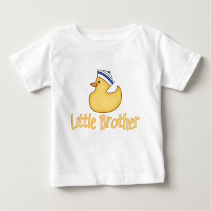 T-shirt Pour Bébé Petit frère de canard jaune