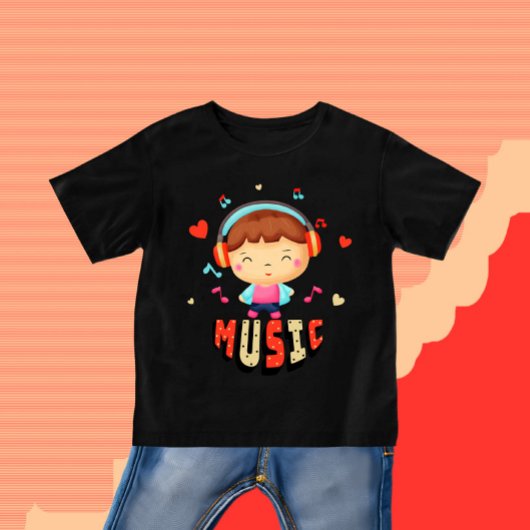 T-shirt Pour Bébé Petit garçon avec musique