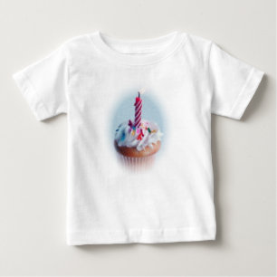 T-shirt Pour Bébé Petit gâteau d'anniversaire