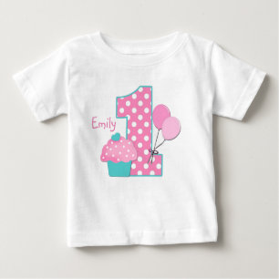 T-shirt Pour Bébé Petit gâteau et ballons