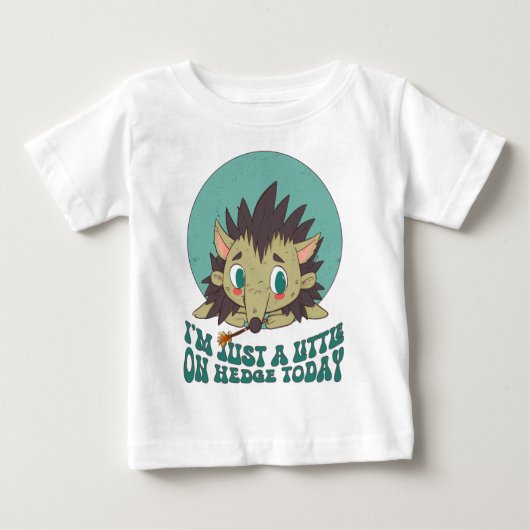 T-shirt Pour Bébé Petit hérisson triste (Devant)