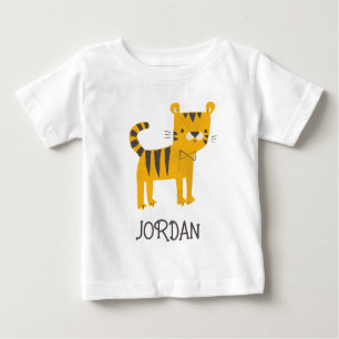 T-shirt Pour Bébé Petit homme   Cravate Tiger Bow