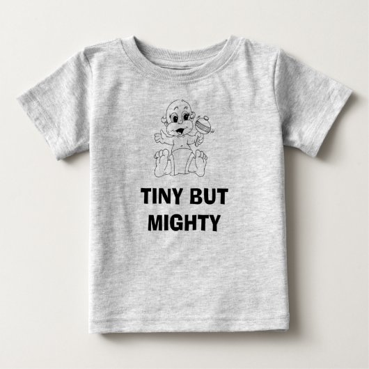 T-SHIRT POUR BÉBÉ PETIT MAIS PUISSANT (Devant)