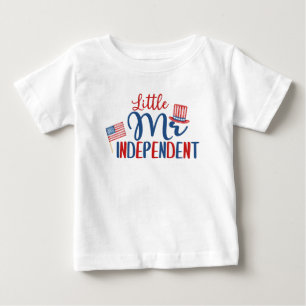 T-shirt Pour Bébé Petit Monsieur Indépendant, 4 juillet