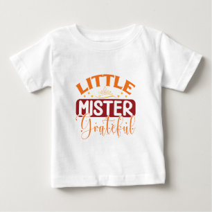 T-shirt Pour Bébé Petit Monsieur Reconnaissant - Action de grâce