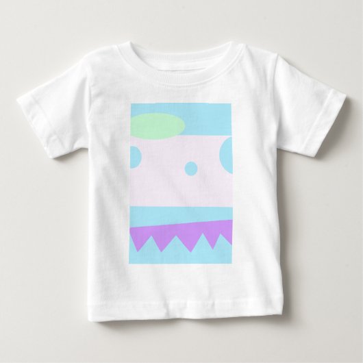 T-shirt Pour Bébé Petit Monster Abstrait bébé Tee (Devant)