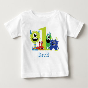 T-shirt Pour Bébé Petit Monster Boy 1er Anniversaire