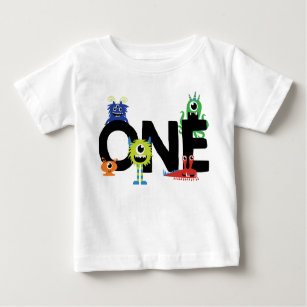 T-shirt Pour Bébé Petit Monsters Garçon Premier Anniversaire