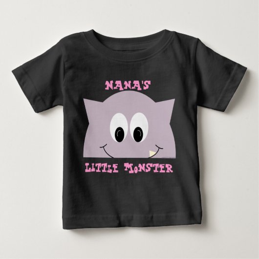 T-shirt Pour Bébé Petit Monstre À Lilac (Devant)