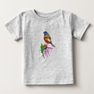 T-shirt Pour Bébé "Petit Oiseau De Beaucoup De Couleurs"T-Chemises E