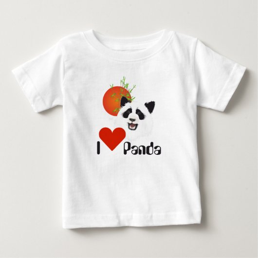 T-shirt Pour Bébé Petit Panda (Devant)