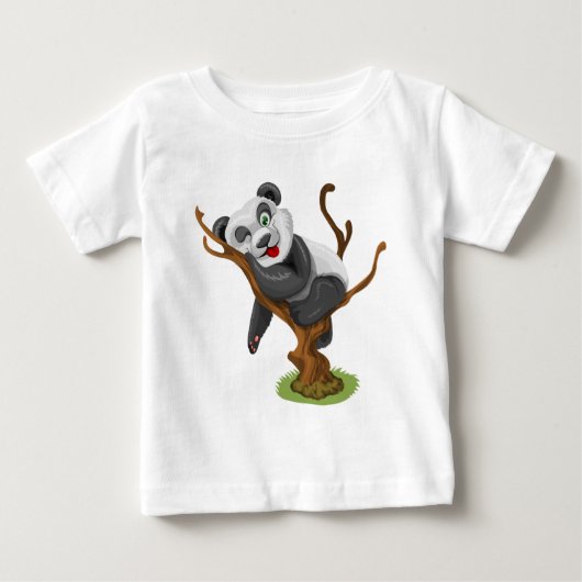 T-shirt Pour Bébé Petit panda (Devant)