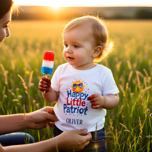 T-shirt Pour Bébé Petit Patriote Fierté USA Bébé